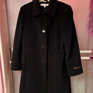 Paris Chic Larry Levine Merino Wool Lovely Designer Winter Coat Size 8 Warm Cozy